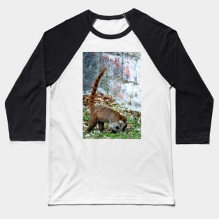 Guatemala - Site archéologique de Tikal, Animal Coatis Baseball T-Shirt